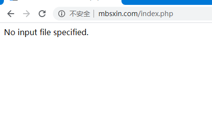 宝塔环境搬家网站打不开，报错 No input file specified.